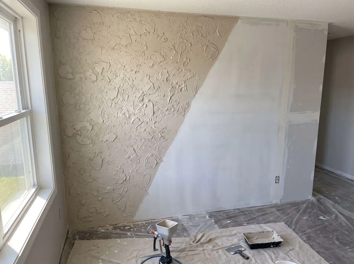 Drywall finish level 3 example