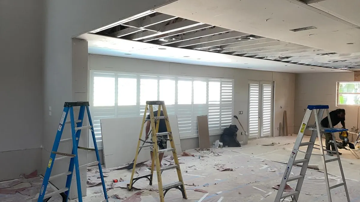Ceiling framing and prep